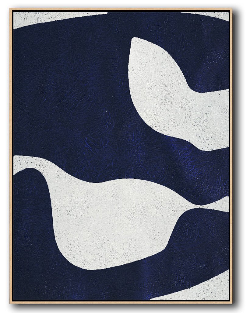 Navy and White Painting #NV24B